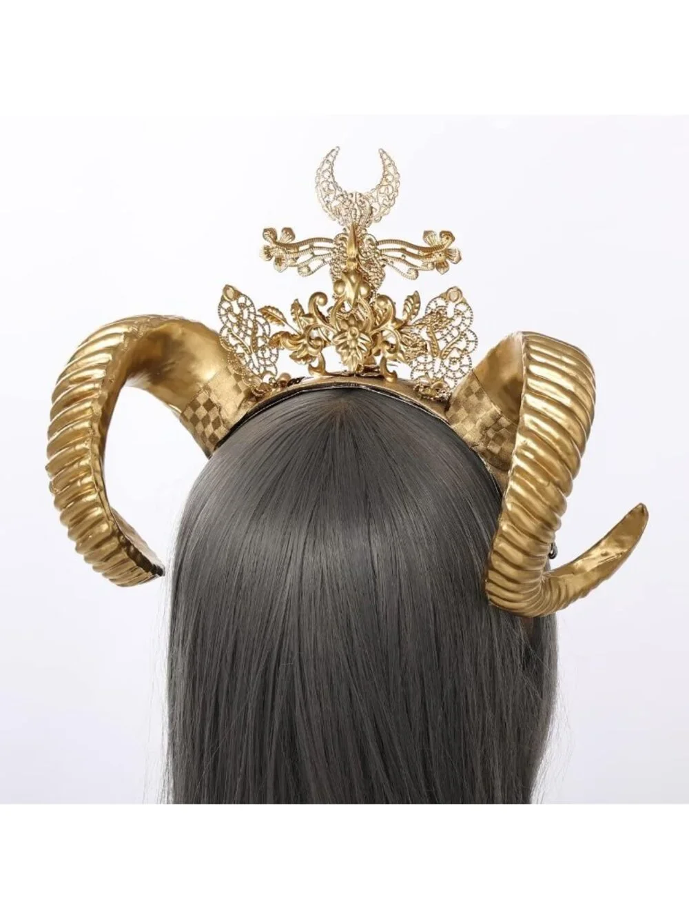 Goddess Halo Crown Headband with Spikes & Zip Ties - Sunburst Style Hair